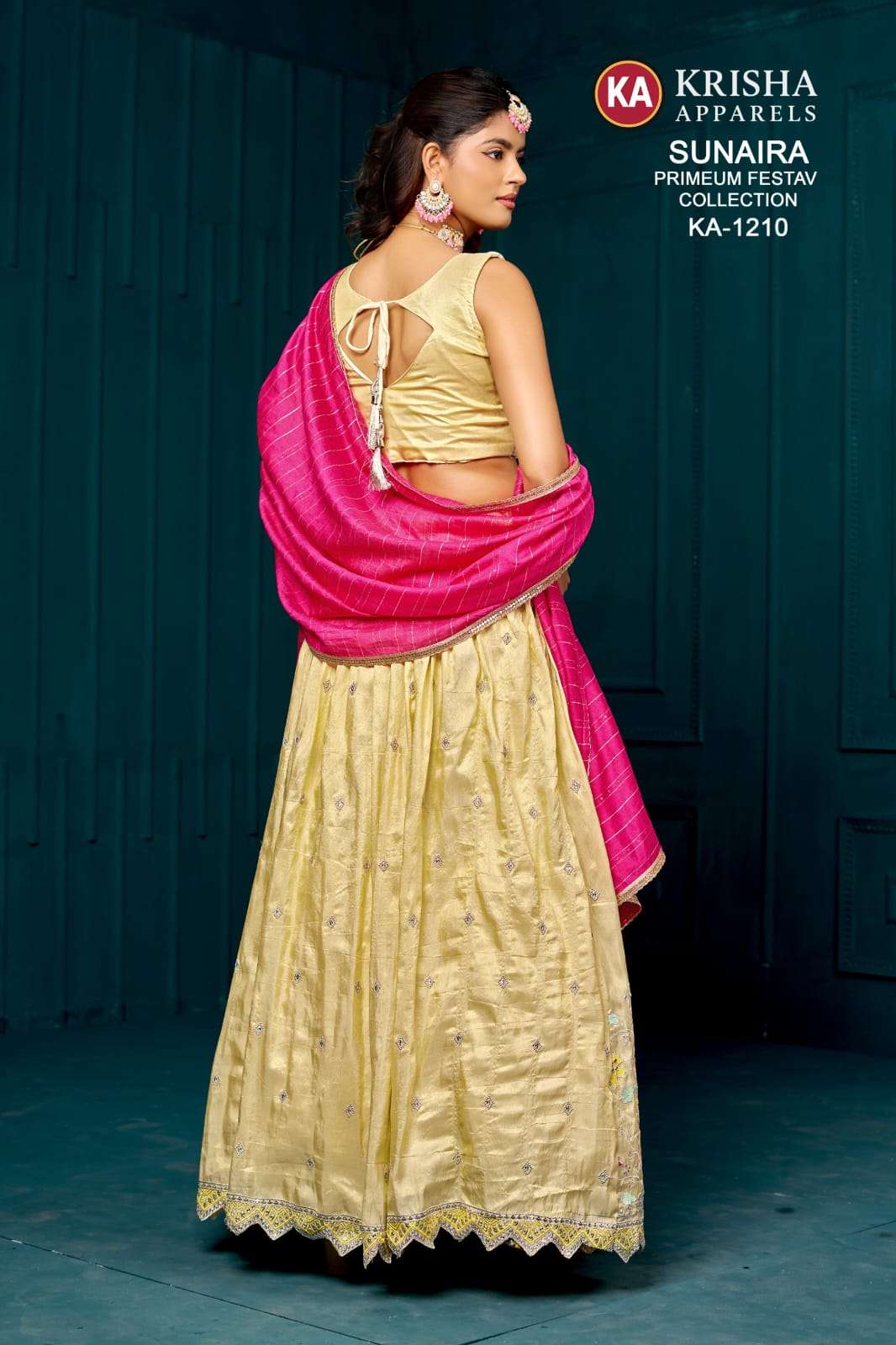 sunaira-ka-1210-lehenga CHOLI-krisha-apparels.jpg SUNAIRA KA 1210 PRIMIUM DESIGNER LAHENGA SET KRISHA APPARELS